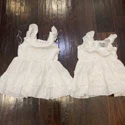 18-24 Month White Toddler Dress