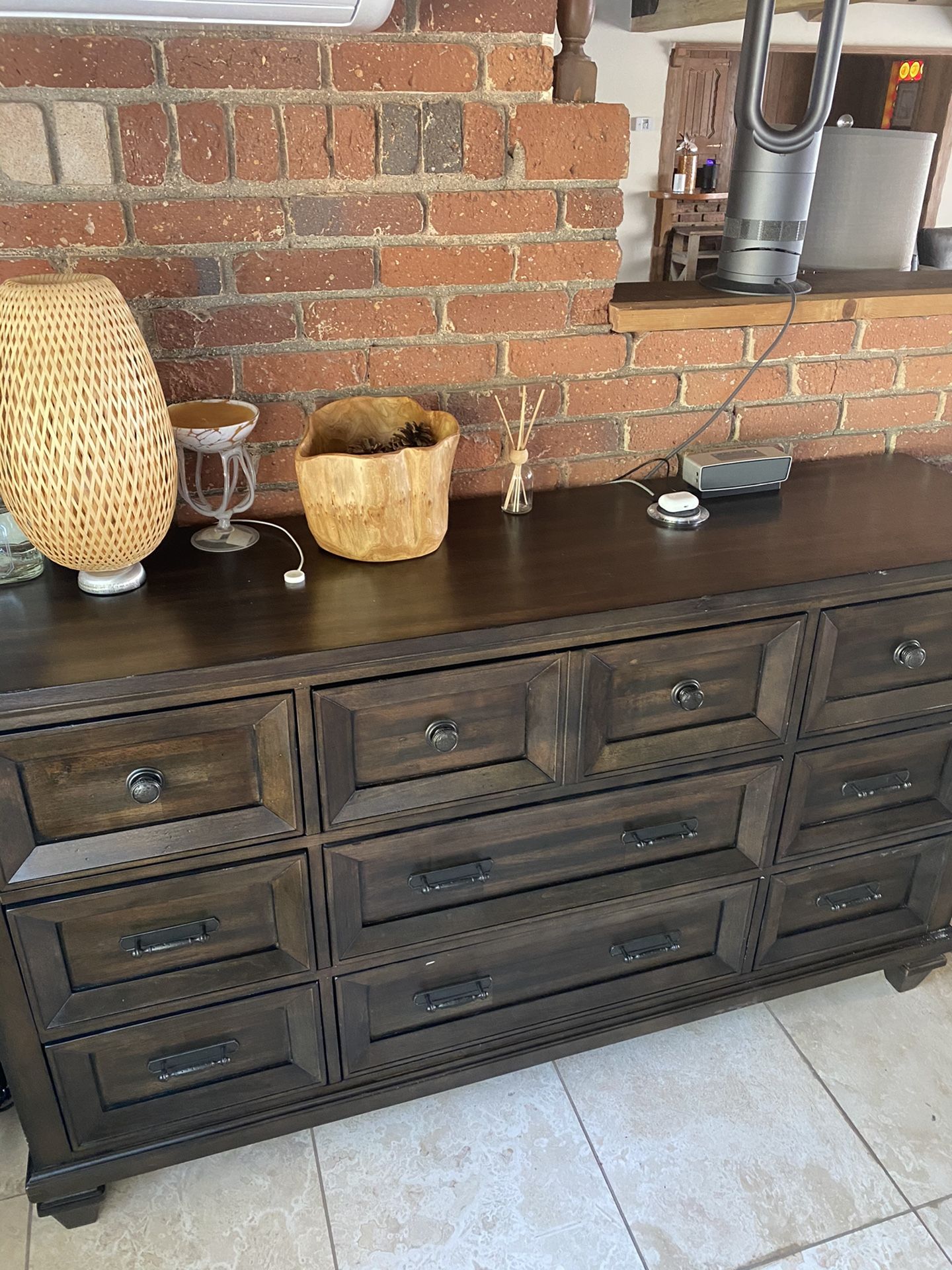 solid wood buffet table dresser console