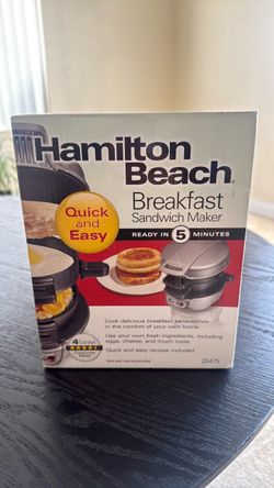 NEW Hamilton Beach Breakfast Sandwich Maker