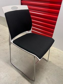 VINGLI Stackable Chairs Set of 4 Stacking Office Chairs