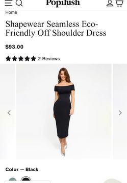 XXS Popilush Seamless Off Shoulder Shapewear Dress