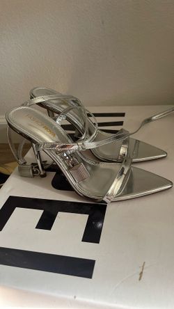 Silver Heels Size 8
