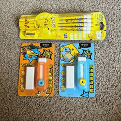 Pokémon Pencils And Erasers 