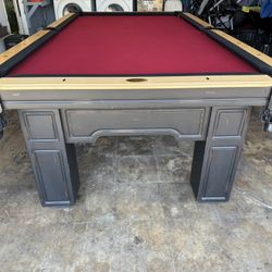 Pool Table 8ft Olhaulsen ( Free Delivery & Set Up & New Color Felt Of Your Choice