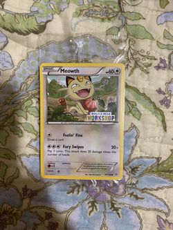 Pokémon Card Build a Bear Pokemon Card Meowth Promo Trading Card TCG SEALED D11