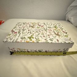 Large Gift Box Flower Garden Print 