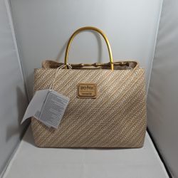 Loungefly Harry Potter Deathly Hallows EIder Wand Raffia Texture Handbag NWT
