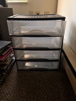 4-Drawer Plastic Storage Tower