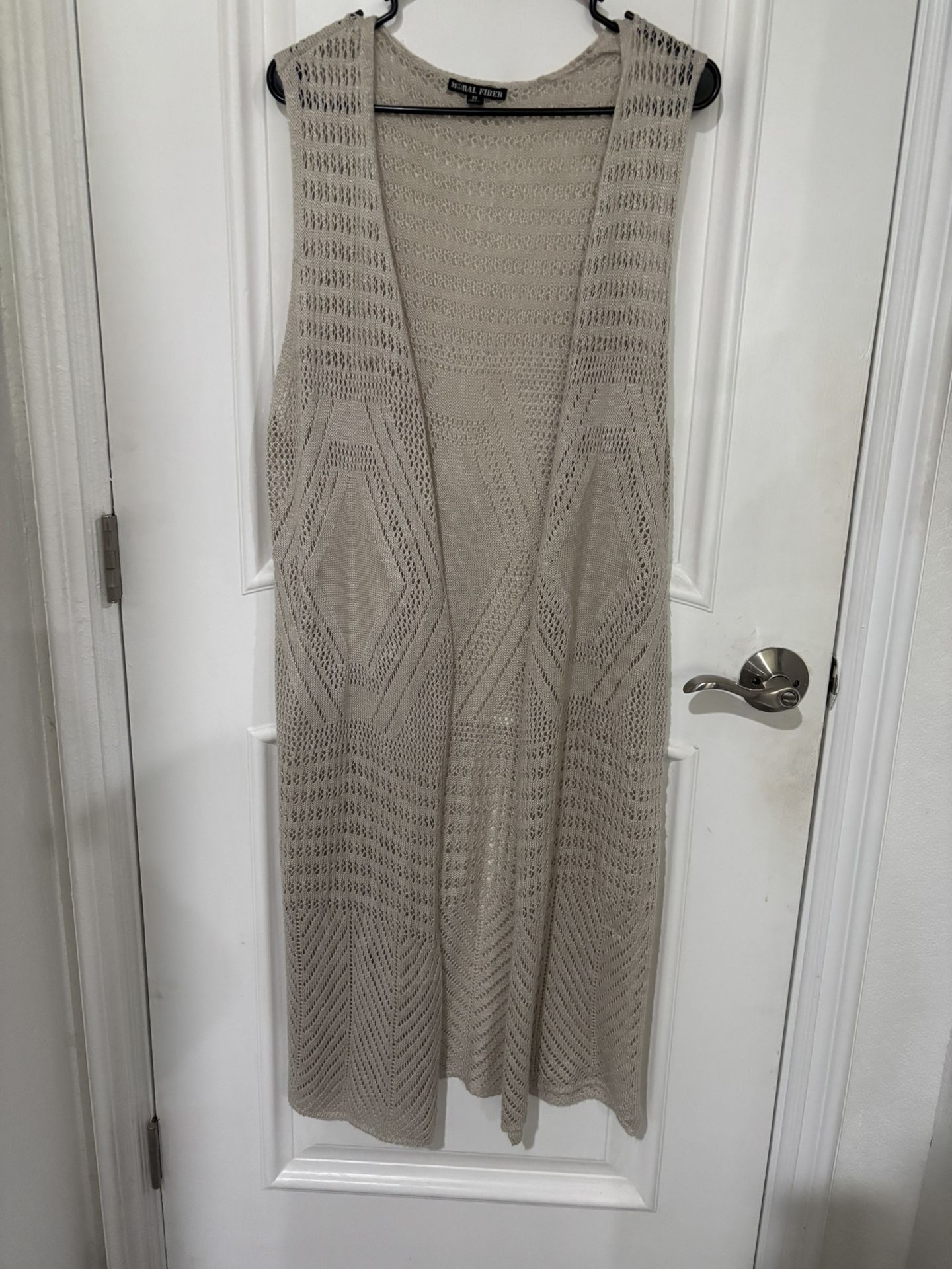 Long Knitting Cardigan Plus Size