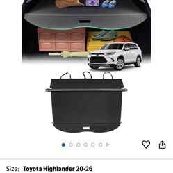 Toyota Highlander, Carbon Fiber Texture Trunk Cover Retractable