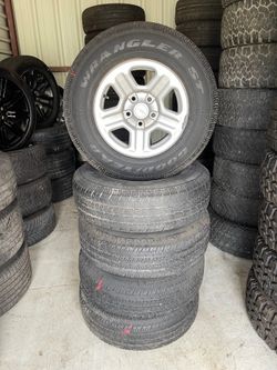 16” Goodyear Wrangler ST P225/75R16 Jeep Wrangler Tires Rims