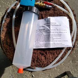 Car brake system fluid bleeder kit