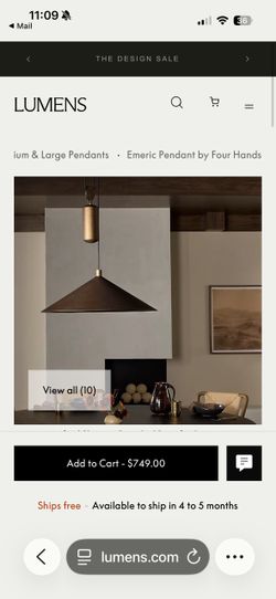 Pendant Ceiling Light Industrial Style: Brand New Open Box