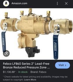 2” Febco RPZ NEW