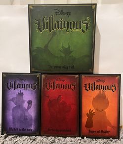 Disney Villainous Lot: Wicked To The Core, Perfectly Wretched, Bigger and Badder