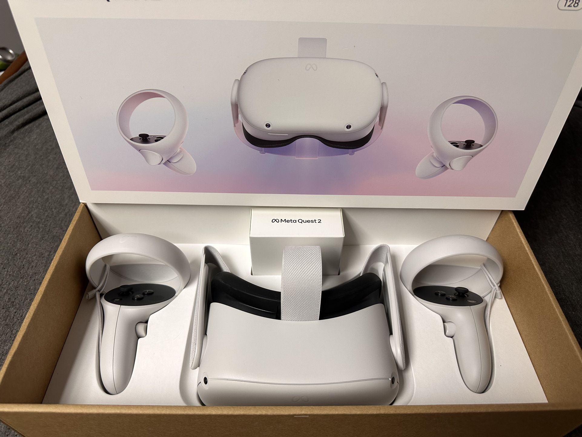 Meta Quest 2 VR Headset + Accessories