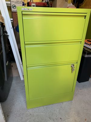 Bisley 3 Drawer File Cabinet Set Of Two For Sale In Sacramento