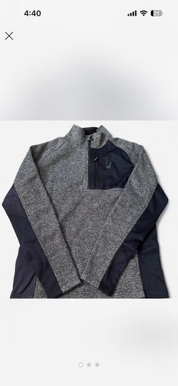 Spyder grey quarter zip sweatshirt Size L #outdoor