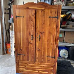 Antique  Solid Red Cedar,Armoire Cabinet