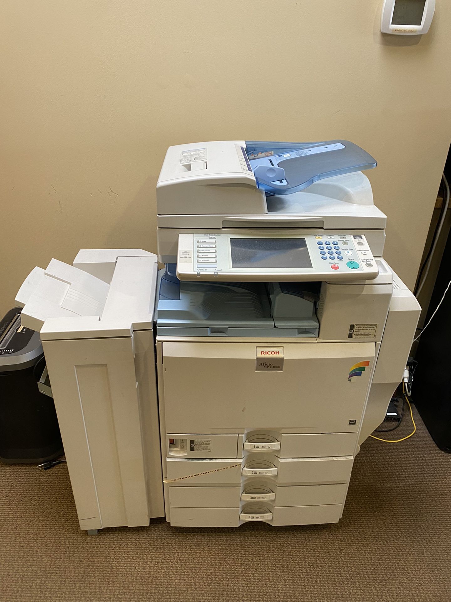 Ricoh aficio MP C4000 Color Laser Multifunction Printer