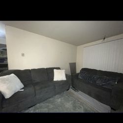 Dark Grey Couch Set