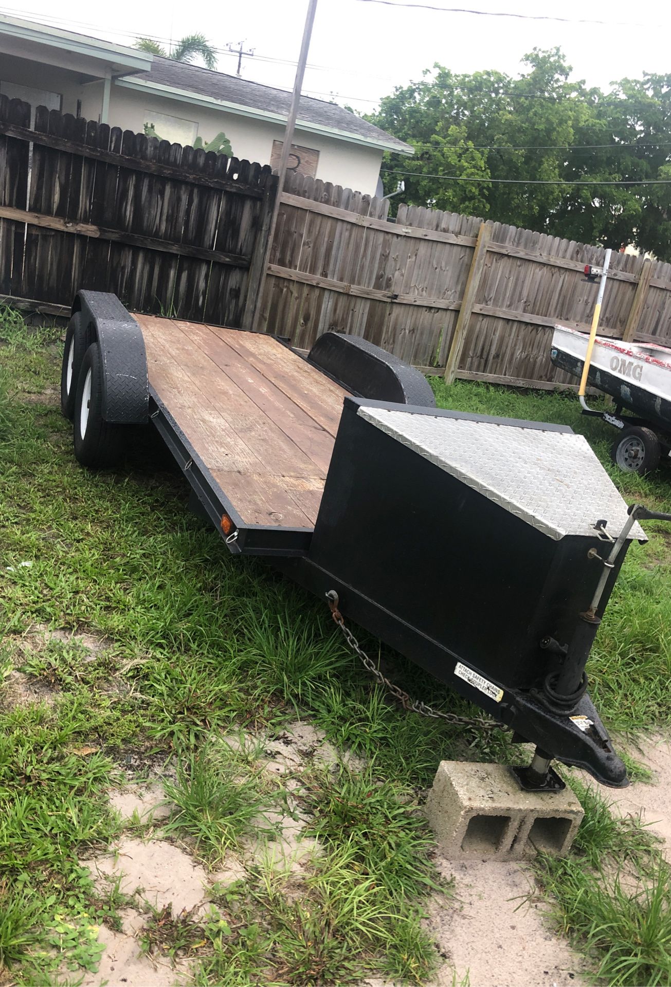 16x5 double axel trailer