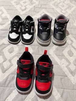 3 Pairs Toddler Nike & Jordan Sneakers