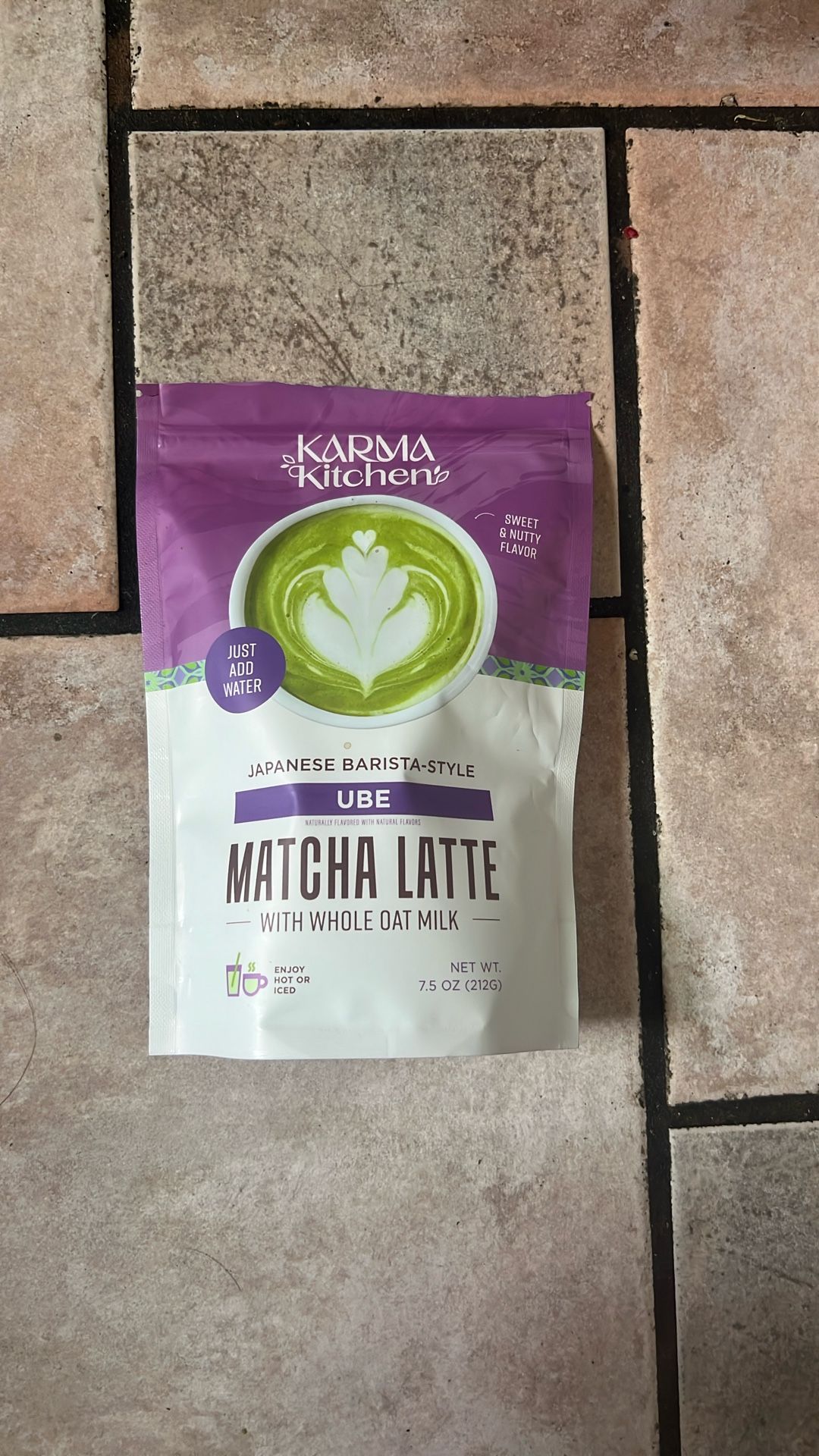 Karma Kitchen UBE latte matcha
