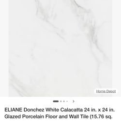 $60 Floor tile 24”x24” Glazed Elaine Zonches
