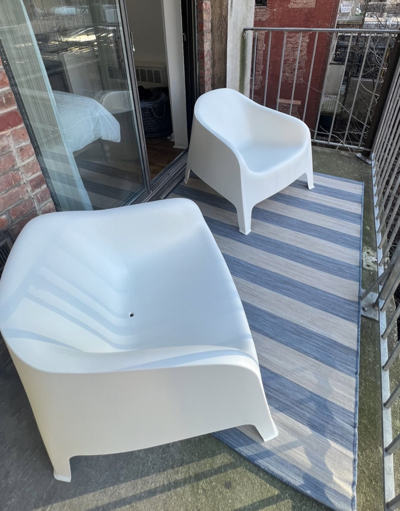 Set of 2 Ikea SKARPÖ indoor outdoor chairs