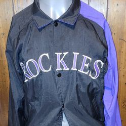 Vintage Starter Diamond Collection Colorado Rockies Jacket. Size Xl