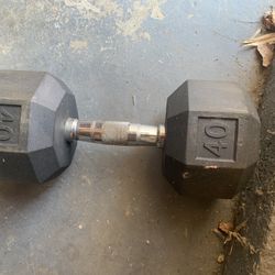 40 Lbs. Dumbell 