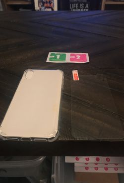 iPhone X and XR Case And Tempered Glass both for $15