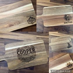 Personalized Wood Cutting Board – Wedding / Housewarming Gift