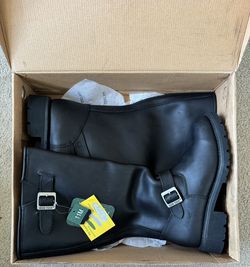 MEN'S RIDETECS #1443  16" ENGINEER BIKER BOOTS. SIZE 11 M. BRAND NEW IN BOX.