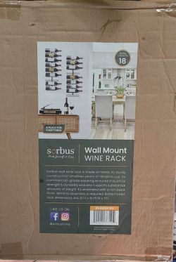 Wine wall rack
