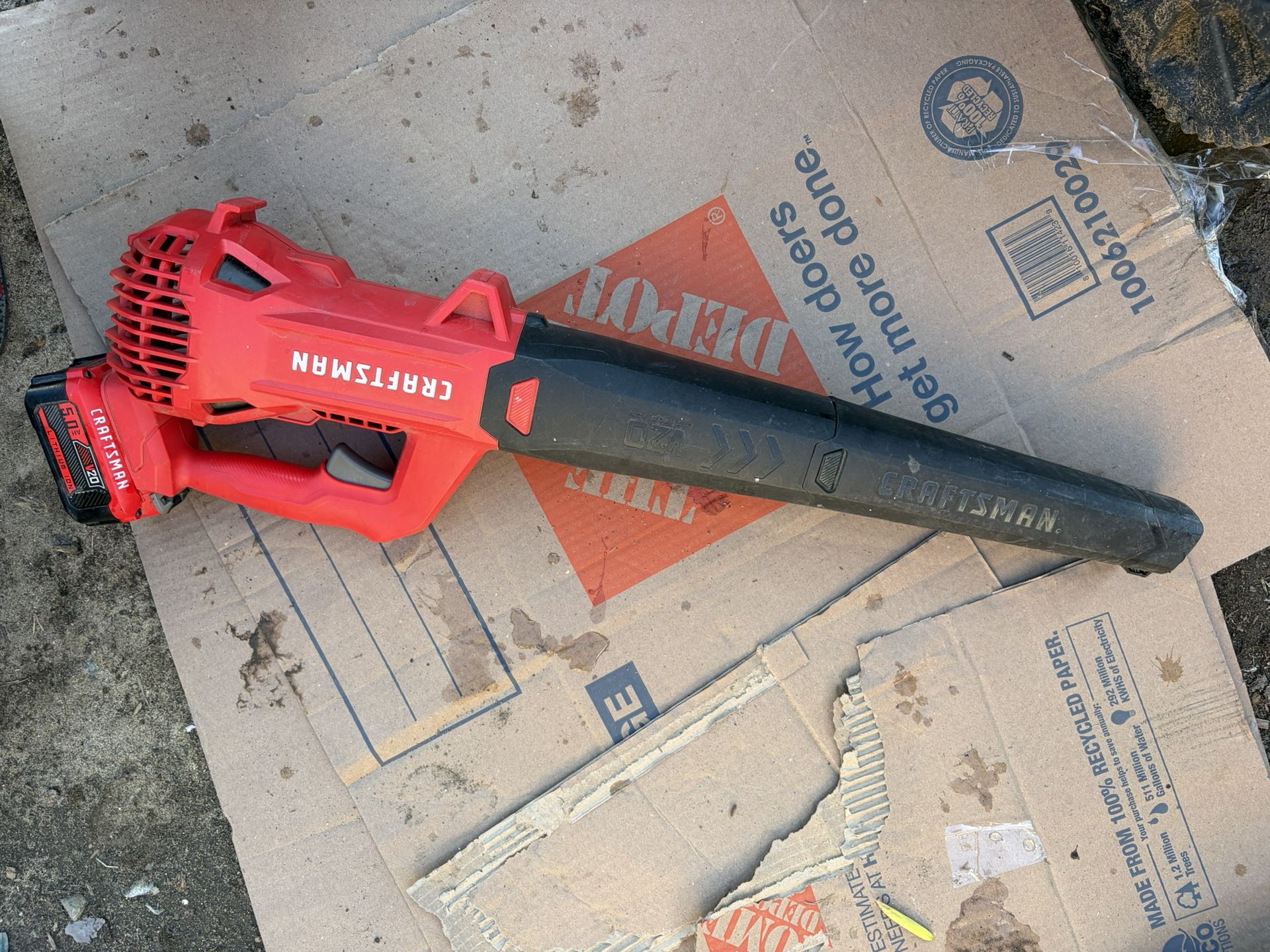 The Craftsman 20V leaf blower 