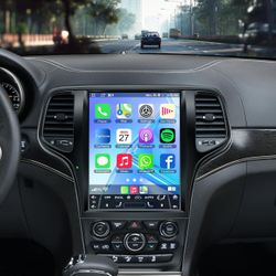 Android 13 Car Stereo for Jeep Grand Cherokee 2014-2017 4G RAM+64G ROM, 12.1 Inch IPS Touch Screen Car Radio with Wireless Carplay/Android Auto,GPS, W