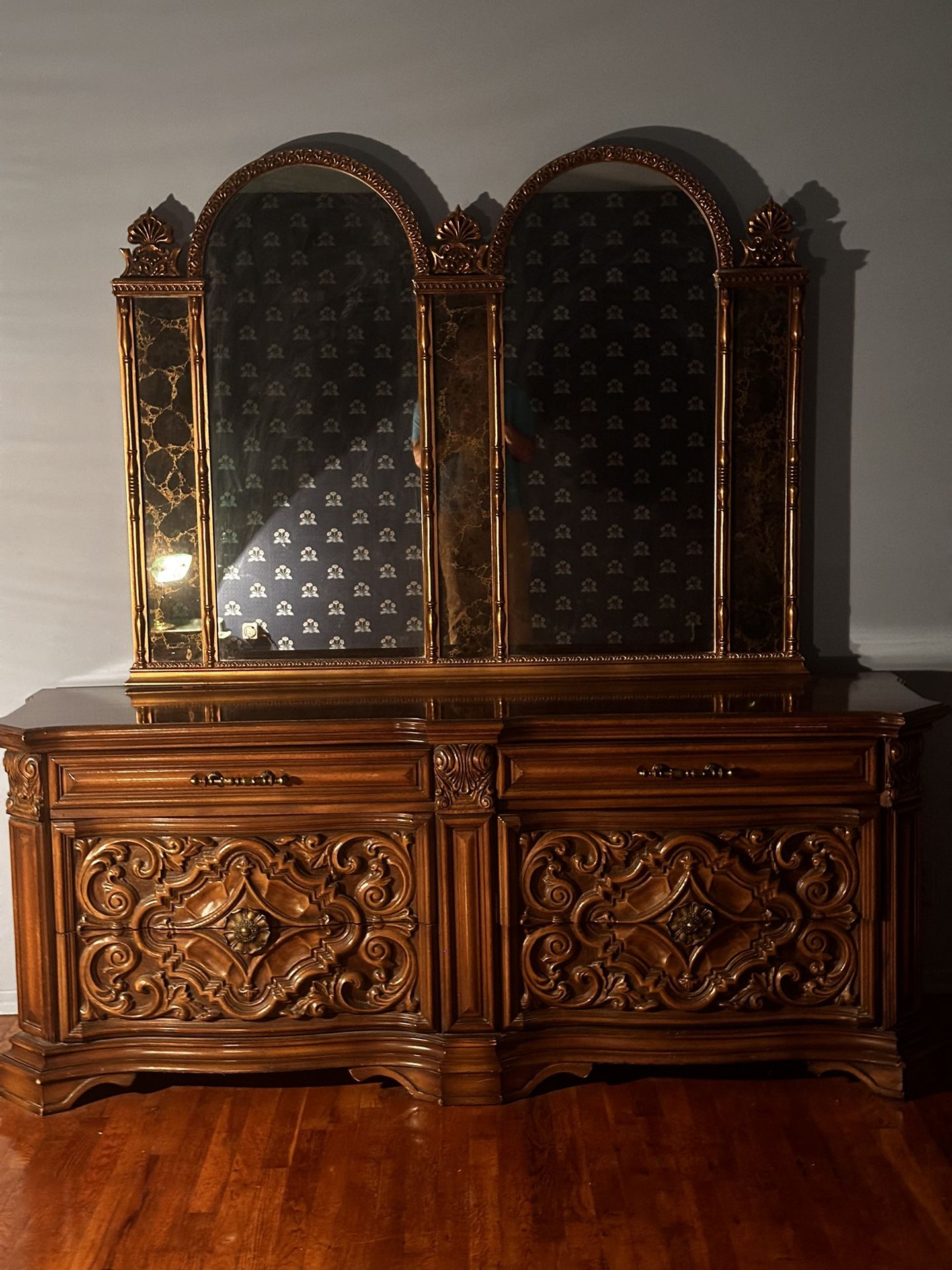 Antique Dresser With Mirror