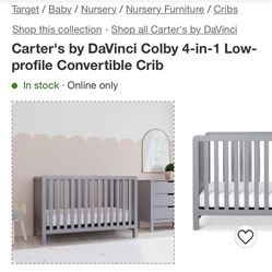 Grey Crib