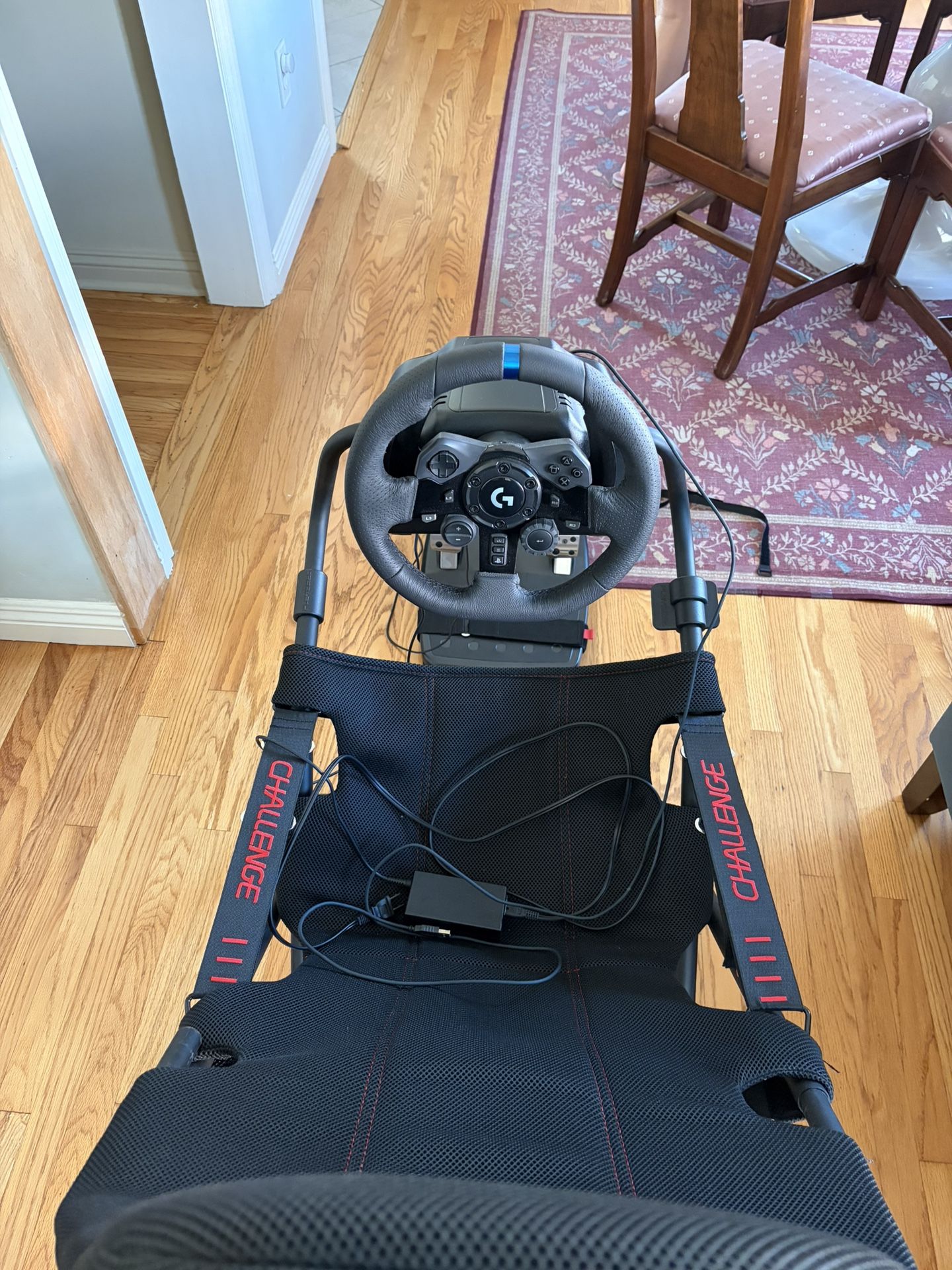 Logitech G923 Racing Wheel & Pedals.