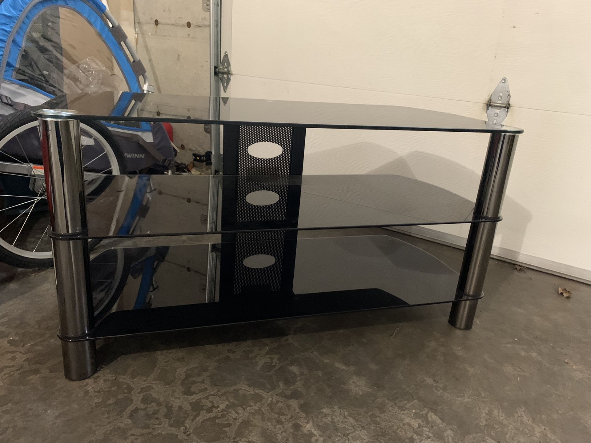 VGUC Glass TV Stand