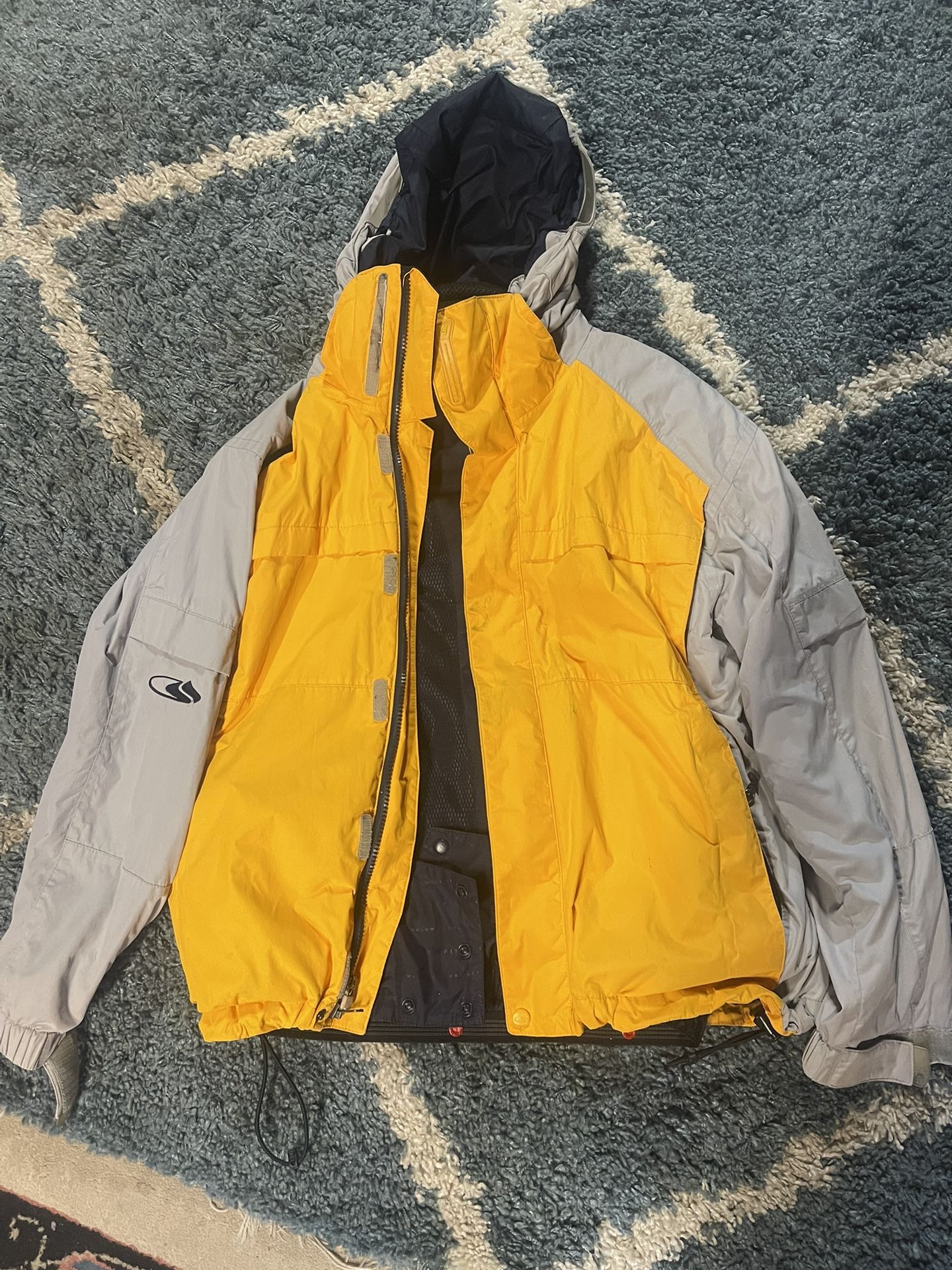 Mens Bonfire Jacket Silver Series Waterproof Breathable Snowboard Jacket M