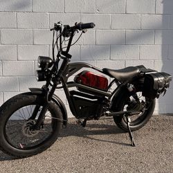 New! 1500 W, Electric bike, 33MPH, Full Suspension, 40+ Miles Distance, Fat Tire, Saddle Bags 