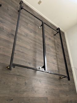 Metal Bed Frame with Center Support