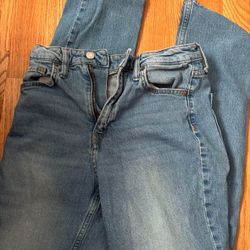 h&m vintage straight high waisted jeans