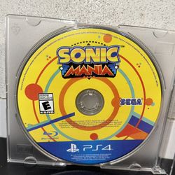 Sonic Mania Sony PlayStation 4 PS4 Game DISC ONLY