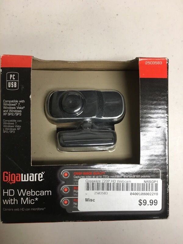 Brand-new never used high definition WebCam with microphone