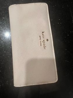 Kate Spade New York ivory Saffiano leather wallet,