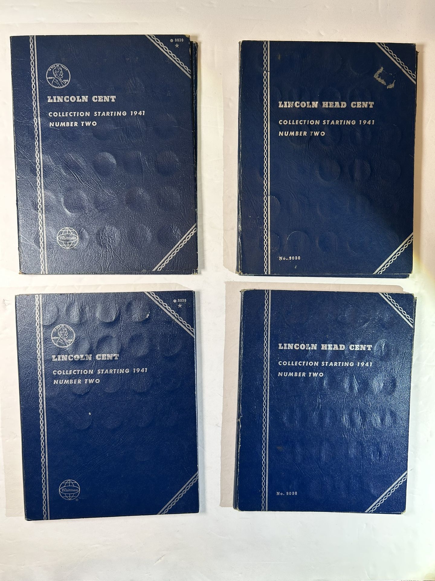 4 Sets Lincoln Head One Cent Collection